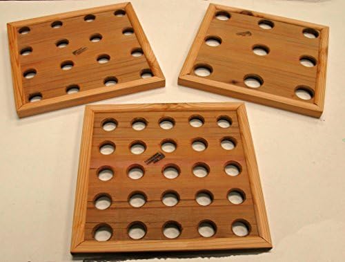 Seed Spacing templates for raised beds, square foot or other intensive gardening methods (set of 3)