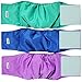 Wegreeco Washable Dog Diapers - Washable Male Dog Belly Wrap- Pack of 3 - (Blue,Green,Purple,Medium)