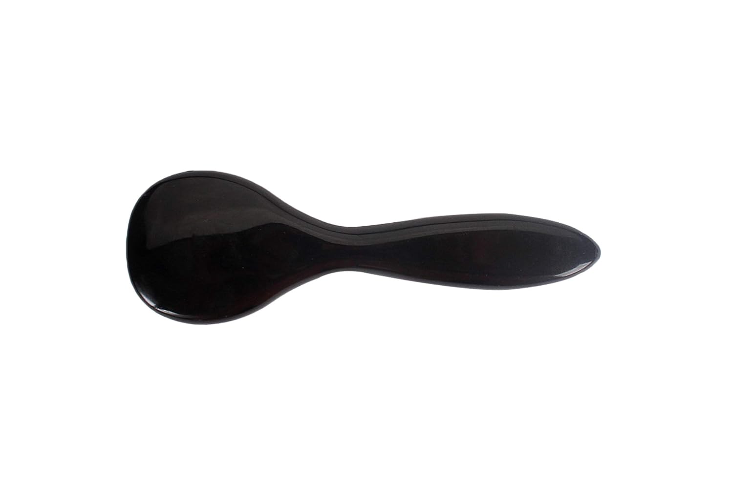 Esthetician Grade Facial Brush | Natural Bristle Firm | High Polish Acrylic Handle | Jet Black Finish | Model 704 - JTB: Beauty