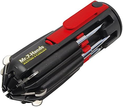Apollo Tools Dt1019 Mr 7 Hands Patented 8 In 1 Screwdrivers With Worklight Red Amazon Com