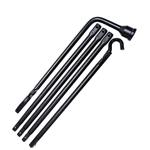 for Dodge Ram 1500 (2002-2015) Car Tire Wrench Jack Kit Lug Nut Removal Extension 5-Piece Set Tools with Bag