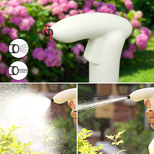 Battery Powered Sprayer,Touch Control Plastic Spray Bottle,1-Liter,USB Charging and Adjustable Nozzle,Multi-Purpose for Gardening, Fertilizing, Cleaning & General Use Spraying