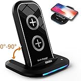 Wireless Charger iPhone X, CUCELL QI Wireless Charger Fast Charging Pad Stand for Samsung Galaxy S8/S8 Plus Note 8/5 S7/S7 plus Edge iPhone X 8 8 Plus Lg g6 And All Qi-Enabled Cell Phone(NO Adapter)