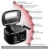 LIVIVO Electric 2.5L Deep Fat Countertop Fryer Non-Stick Coating, Internal Mesh Basket with Safety Handle and Viewing…