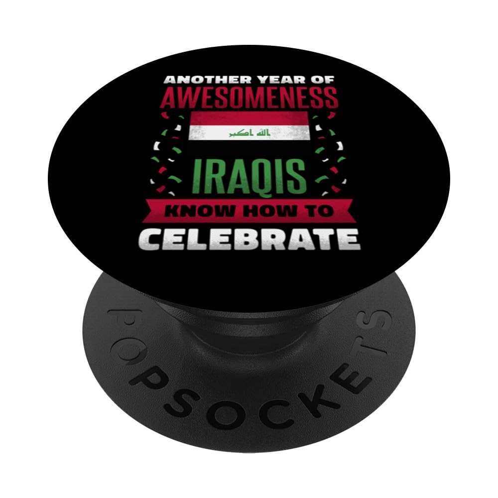 Iraq Iraqi Roots Iraqi Heritage Proud Iraqi Flag PopSockets Swappable PopGrip