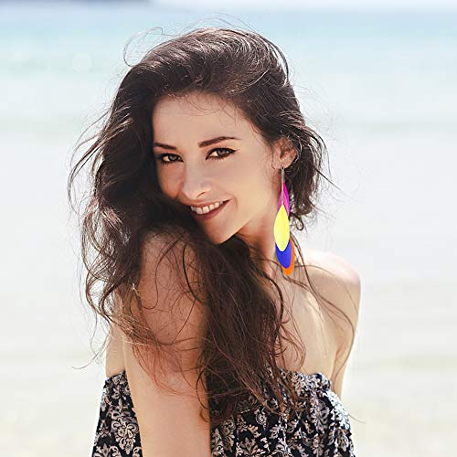 VGOODALL 500 Stück Bunte Federn, Farbe Indianer Ferdern zum Basteln für DIY Ohrring Hochzeit Traumfänger Kopfschmucksfedern