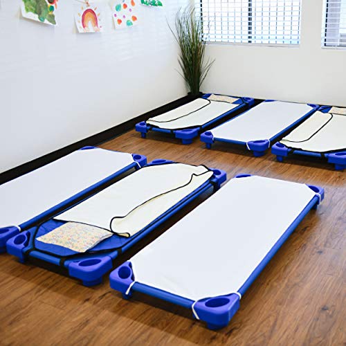ECR4Kids Children's Naptime Cot, Stackable Daycare Sleeping Cot for Kids, HeavyDuty, 52" L x 23