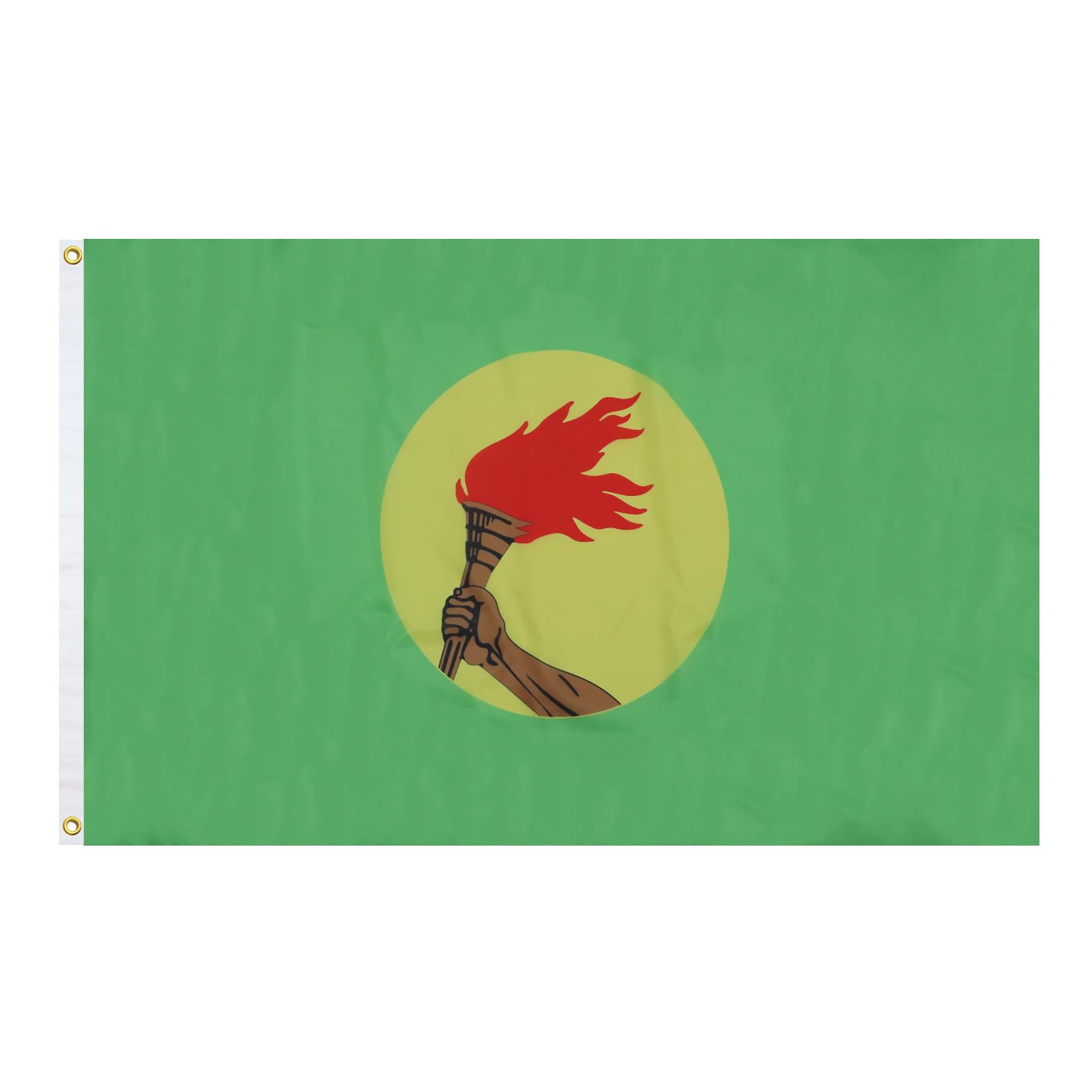 AZ FLAG - Zaire Flag - 2x3 Ft - 100D Polyester Congolese Banner with Two Metal Grommets - Fade Resistant - Vivid Colors - 2' x 3' Feet - 90x60 Cm