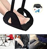 Airplane Footrest for Airplane Travel Office, Portable Foot Hammock Leg Sling for Air Travel Accessories Foot Rest Carry-on for Sleep Relax