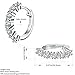 J.Rosée Women Classic 925 Sterling Silver High Polished Cubic Zirconia Small Hinged Hoop Earrings Christmas Jewelry Gifts Black Friday