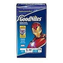 GoodNites Bedtime Bedwetting Underwear for Boys, S-M, 14 Ct. (Packaging May Vary)
