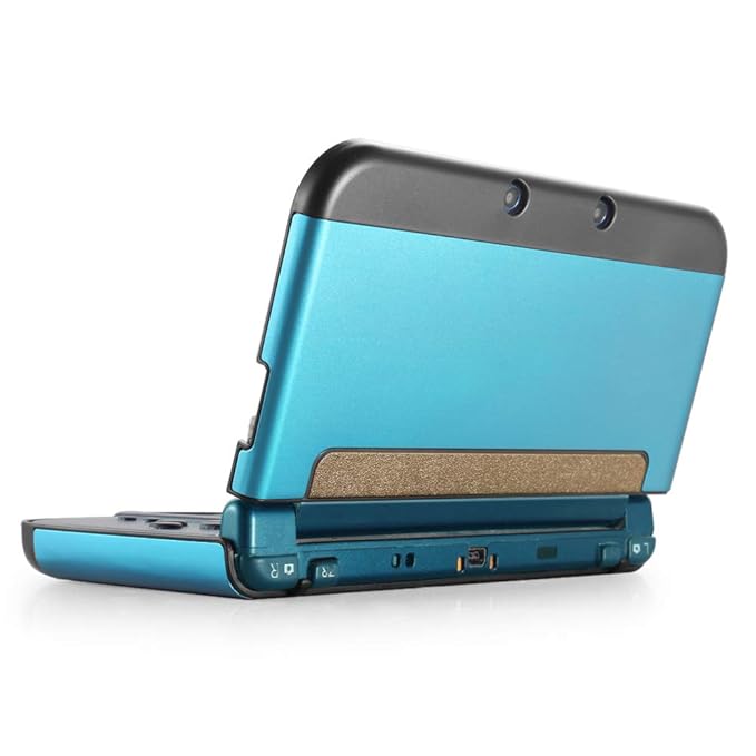 TNP New 3DS XL Case (Light Blue) Plastic + Aluminium Full Body