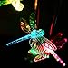 Clear Animal Solar Operated Mobile Wind Spinner Color Changing Wind Chime Light (dragonfly)