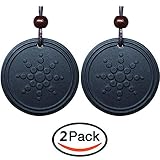 Keeping Sports Anti Radiation Shield EMF Radiation Protection Shield Pendant Scalar Pendant Necklace Negative Ions Energy Pendant Necklace Orgone Pendant(2pcs)