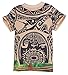 AOVCLKID Maui Boys Cartoon Comfy Loose Fit 2-Piece Shorts Pajama Set Sleepwear Moana (Short Sleeve, 110/4-5Y)