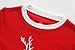 Girls Christmas Pajamas Cotton Toddler Red Reindeer Pjs Sleepwear For Kids
