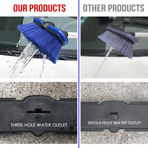 Dust Mops for Floor Cleaning with 53.1 Poles Water Flow Removable Head