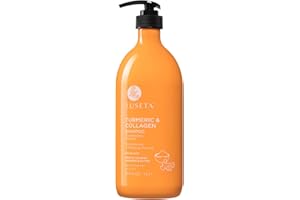 L LUSETA Luseta Hair Growth Shampoo with Turmeric & Collagen, Thickening Hair Volumizing for Women and Men Thinning or Oil, Color Safe for Treated Hair Sulfate and Parabens Free 33.8Oz