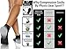 Compression Running Socks Men & Women - Best Low Cut No Show Athletic Socks for Stamina Circulation & Recovery - Durable Ankle Socks for Runners, Plantar Fasciitis & Cycling - 2 PAIR GRY WHT S/M