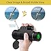 High Magnification Monocular Single-tube Telescope 12X50 Handheld or Triangle Supported Dustproof Stable Monocular Matched with Phone to Take Pictures for Bird Watching Hunting Travelling Sightseeing