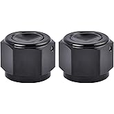 EVIL ENERGY 10AN Flare Cap Block Off Fitting Plug Black 2PCS