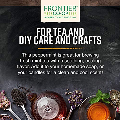 Frontier Co-op Peppermint Leaf, Cut & Sifted, Kosher, Non-irradiated | 1 lb. Bulk Bag | Mentha x piperita