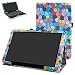 RCA 11 Galileo Pro RCT6513W87DK Case,Mama Mouth PU Leather Folio 2-Folding Stand Cover with Stylus Holder for 11.5" RCA 11 Galileo Pro RCT6513W87DK Tablet,Stained Glass primary