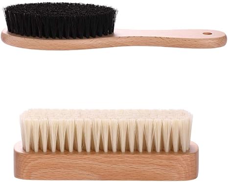 Amazon Co Jp 靴磨きブラシセット 滑り止め靴クリーニングブラシ 自然な木製ハンドル馬髪靴ブラシ ブーツ 靴 その他の革のお手入れ用 ホーム キッチン