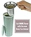 Willow & Everett 16oz Ceramic Travel Mug with Herringbone Double-Walled Tea Cup Infuser, Lids and Silicone Top - Tall Coffee and Tea Mugs