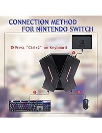 C91   Adaptador de teclado y ratón para PS4, Xbox One, Switch, PS3, PC