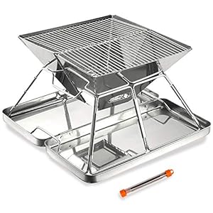 2位：CARBABY バーベキューコンロ 焚き火台 ステンレス製 2～4人用 39×38.5×22cm（画像は『Amazon.co.jp』から引用）