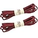 YJRVFINE Round Waxed Shoelaces Dress Boots Shoes Laces 2 Pair