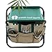 Wings and Water 7 Piece Garden Tool Set, All-in-One Tool Bag, Durable Folding Stool, Stainless Steel