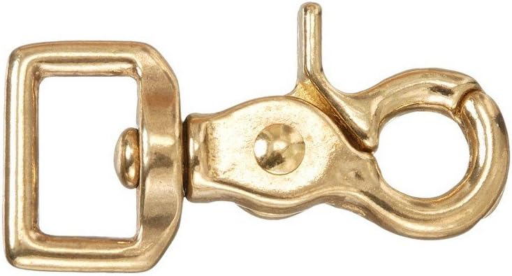 Tough-1 Solid brass Swivel Rein Scissor Snap - 3/4"