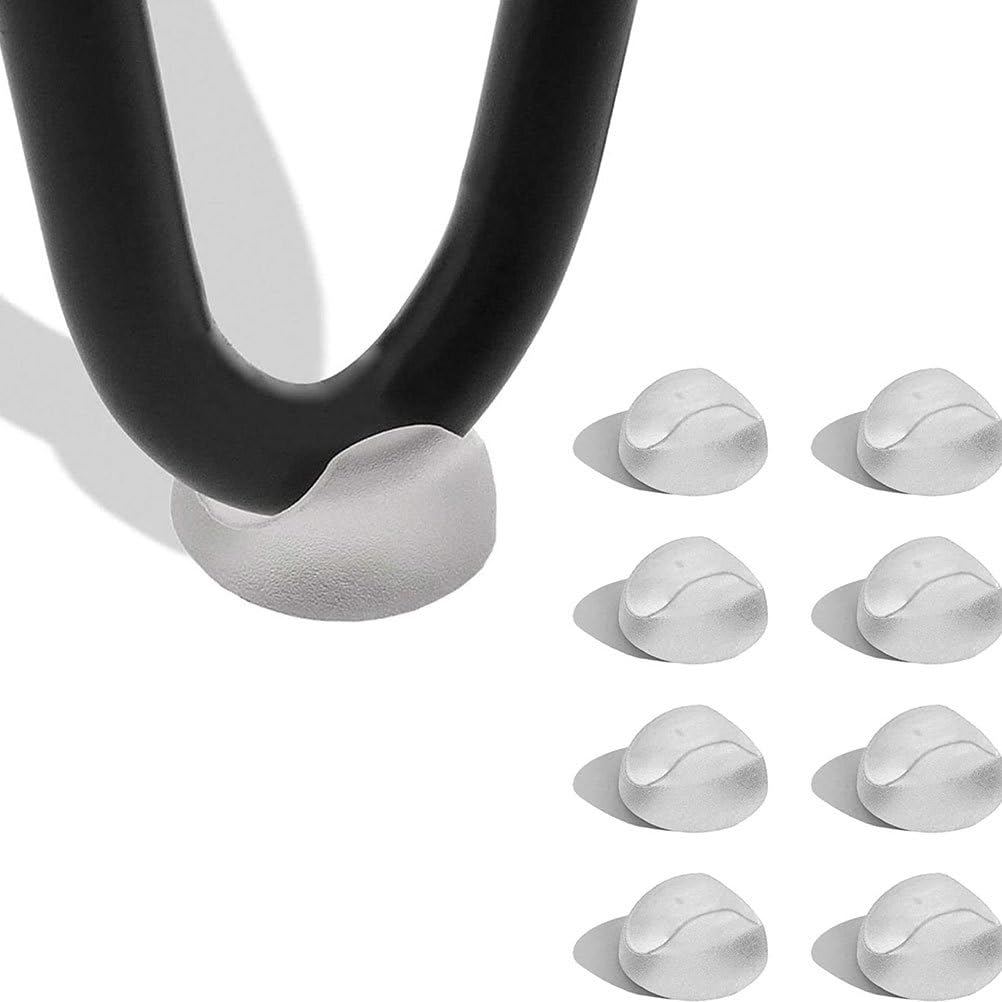 Housoutil Non-Slip Chair Feet Pads 8 Pcs Clear Furniture Floor Protectors Anti-Skid Table and Chair Leg Covers for Home Office Dining Room Use