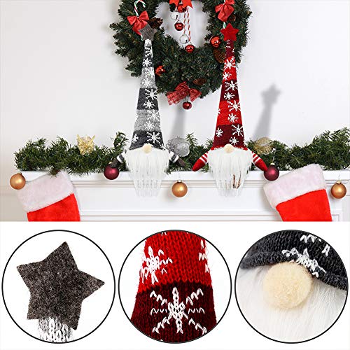 1Tomte Swedish Plush Santa Gnome, Handmade Scandinavian Tomte Santa Scandinavian Gnome Plush Heart for Christmas Santa Decoration Table Decor