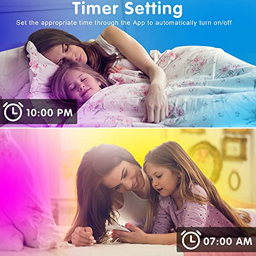 smareal Led Lights for Bedroom 130ft (2 Rolls of 65ft),Led Lights Color