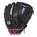 Mizuno Prospect Finch - Youth Utility Mitt, Black/Pink, 12