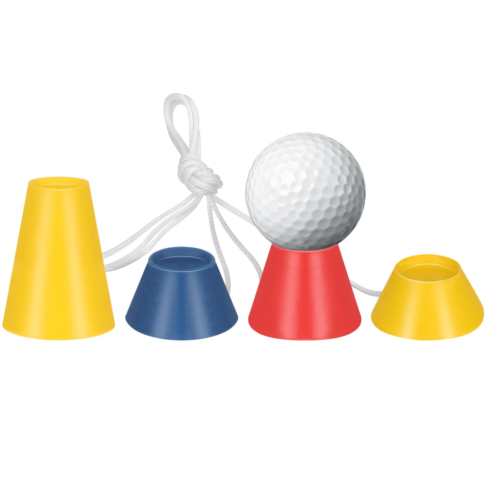 Rubber Winter Golf Tees: Rubber Golf Tees For Winter Mats Indoor Golf Tees with Different Heights for Frosty Days Golf Accessories 4Pcs