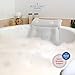 Blue Coast Collection-Bath Pillow for Tub with Konjac Sponge-Large Size for Bathtub, Hot Tub, Jacuzzi, and Home Spa-Non-slip Luxury Support for Head, Neck, Back and Shoulders, 6 Strong Suction Cups