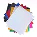 9PCS Glitter Heat Transfer Vinyl Sheets 9 - Colors Iron On PU HTV Sheets for T-Shirt Silhouette Cameo Cricut Machines Craft Cutters 12 by 10 Inches