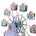 Dovewill Retro Wind up Spinning Ferris Wheel with Music Movement Clockwork Metal Tin Toy Collectible Gift