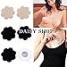 Nipple pasties One-off pasty bra Breast petals cover 10 PAIRS (BLACK&NUDE)