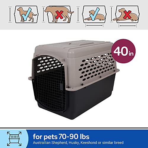 Petmate Vari Dog Kennel 40", Taupe & Black, Portable Dog Crate for Pets 7090lbs Pricepulse