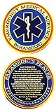 Paramedic's Prayer Star of Life Challenge Coin - Individual