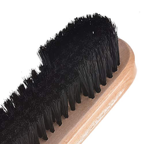 Feeko Pool Table Brush, 2pcs Solid Wood Billiard Table and Iron Brush Rail Brush Snooker Cloth Cleaner
