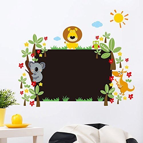 Ayutthaya Shop newest DIY animals zoo lion kangaroo Koalas bird flower tree Chalkboard Blackboard home decal wall sticker for kids room nursery