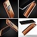 Mujjo Full Leather Wallet Case for iPhone Xs, iPhone X | Premium Genuine Leather, Natural Aging Effect | 2-3 Card Pocket, Wireless Charging (Tan)