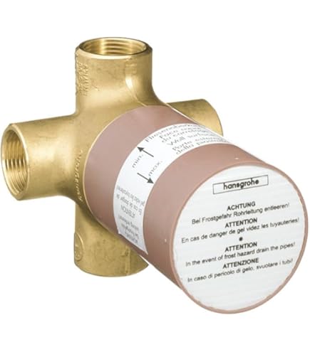 hansgrohe 15936181 PuraVida Quattro Green 3-Way Diverter Valve