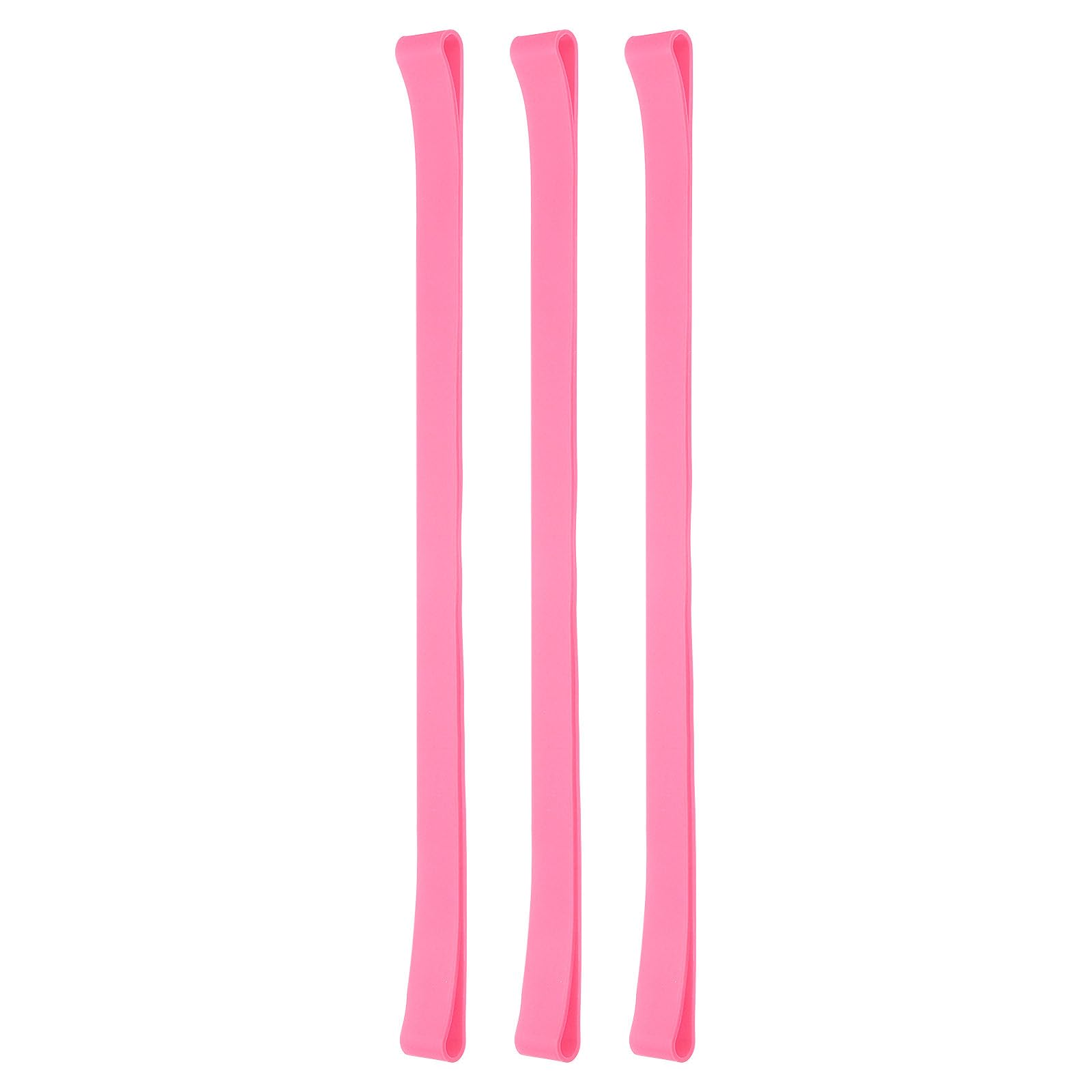 PATIKIL 12" Rubber Bands, 3 Pcs Durable Elastic Stretchy Bands for Books, Notebooks, Art, Traps, Exercise, Cooking, Pink